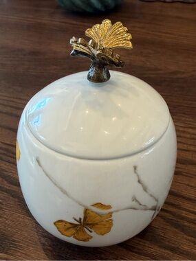 MICHAEL ARAM BUTTERFLY GINKGO SUGAR POT